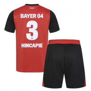 Billiga Bayer Leverkusen Piero Hincapie #3 Hemmatröja Barn 2024-25 Kortärmad (+ Korta byxor)